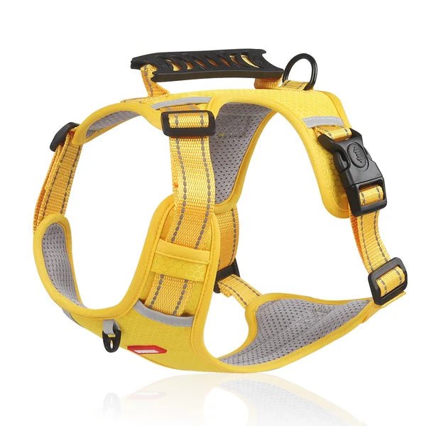 couleur Geel — Reflecterend anti-trek hondentuig