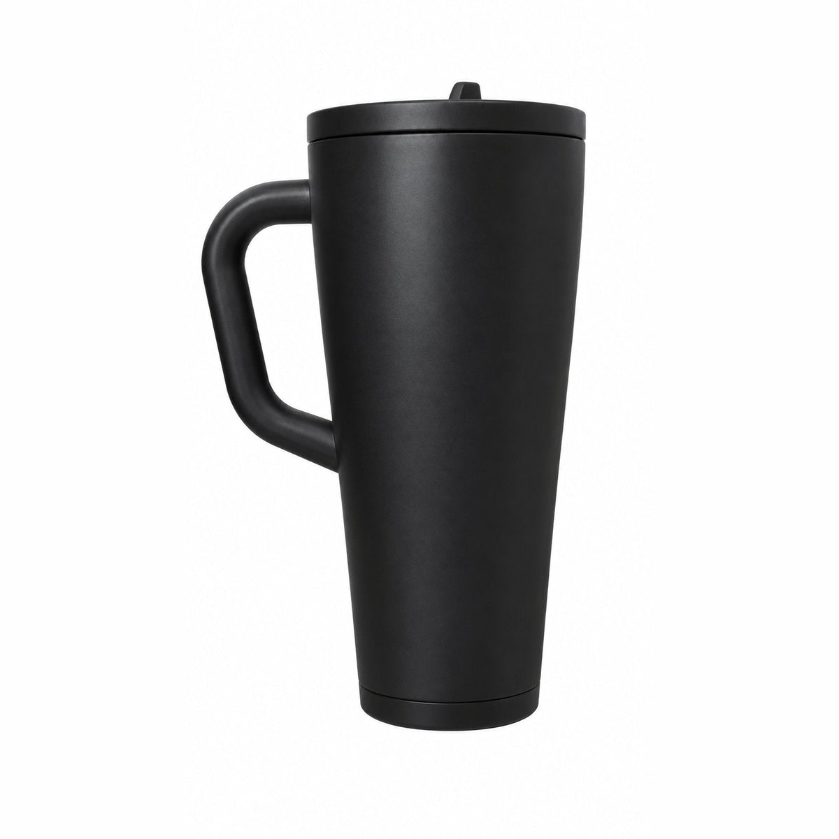 couleur Keramisch zwart — RVS shakerbeker met handvat 1,2 l – dubbelwandig, lekvrij en klontjesvrij