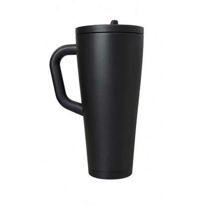 couleur Keramisch zwart — RVS shakerbeker met handvat 1,2 l – dubbelwandig, lekvrij en klontjesvrij