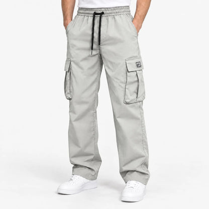 couleur Lichtgrijs — Heren Cargobroek Relaxed Fit met Veel Zakken | 1+1 GRATIS