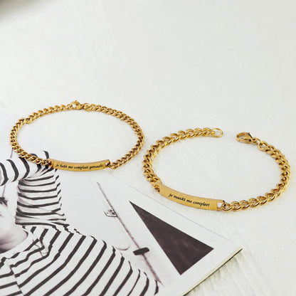 situation — Gegraveerde Partnerarmbanden – Duo voor Haar & Hem met Jullie Namen