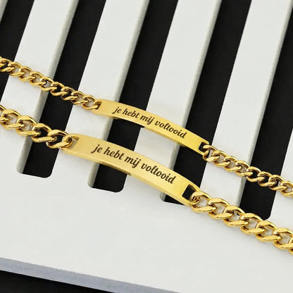 situation — Gegraveerde Partnerarmbanden – Duo voor Haar & Hem met Jullie Namen