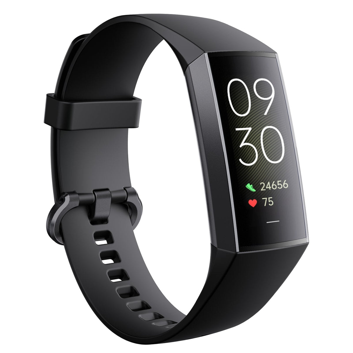 couleur Zwart — Slanke Activity Tracker Armband – Stappenteller met Verticaal Scherm