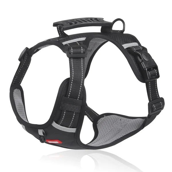 couleur Zwart — Reflecterend anti-trek hondentuig
