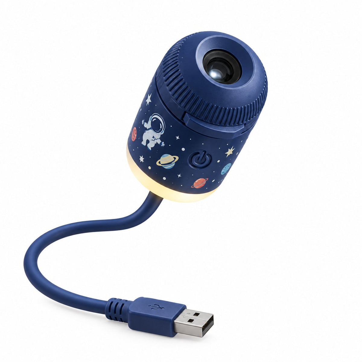 couleur Ruimteverkenner (incl. 12 schijfjes) — Mini USB Sterrenhemelprojector – Toveer elk plafond om in een sterrenheme