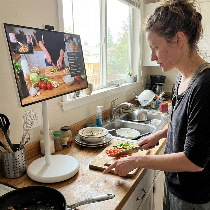 Scherm in de keuken