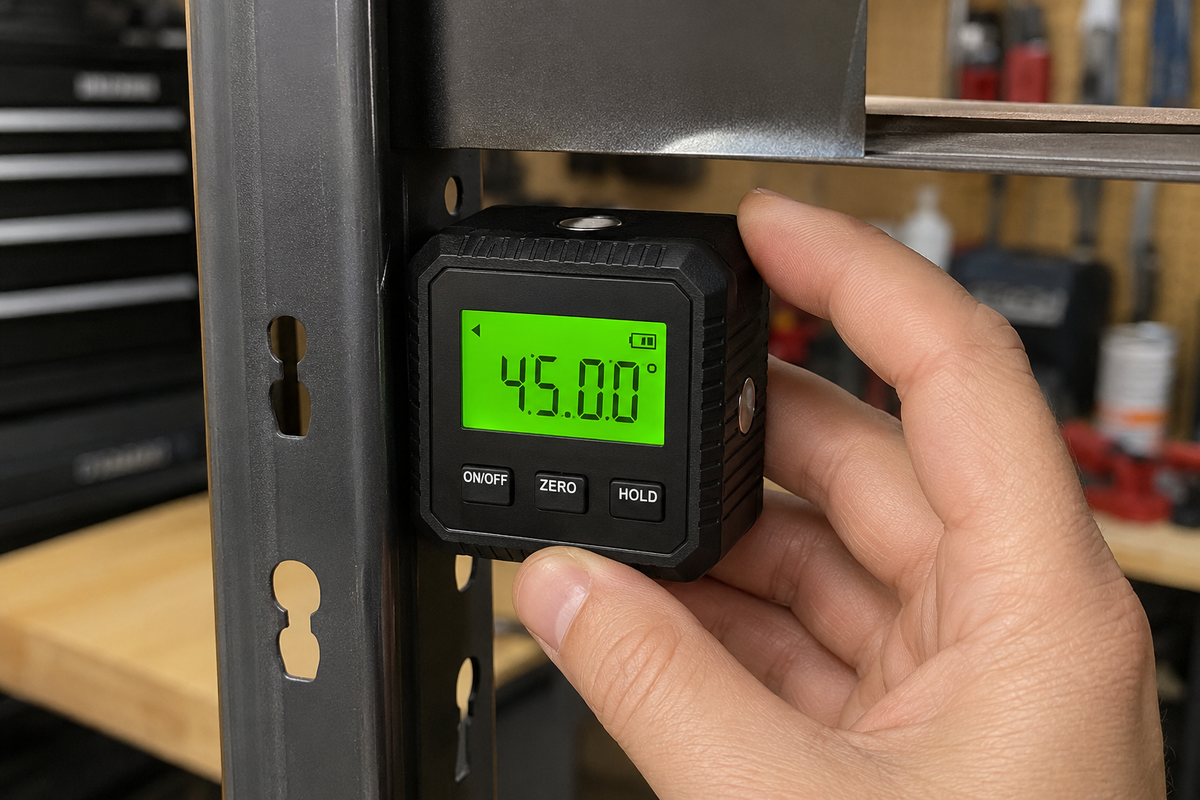 Digitale magnetische hoekmeter, 4 magneetvlakken