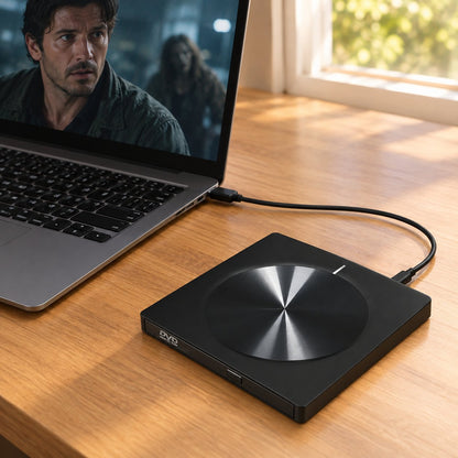 situation — 8-in-1 Externe CD/DVD-speler met USB-hub en kaartlezer