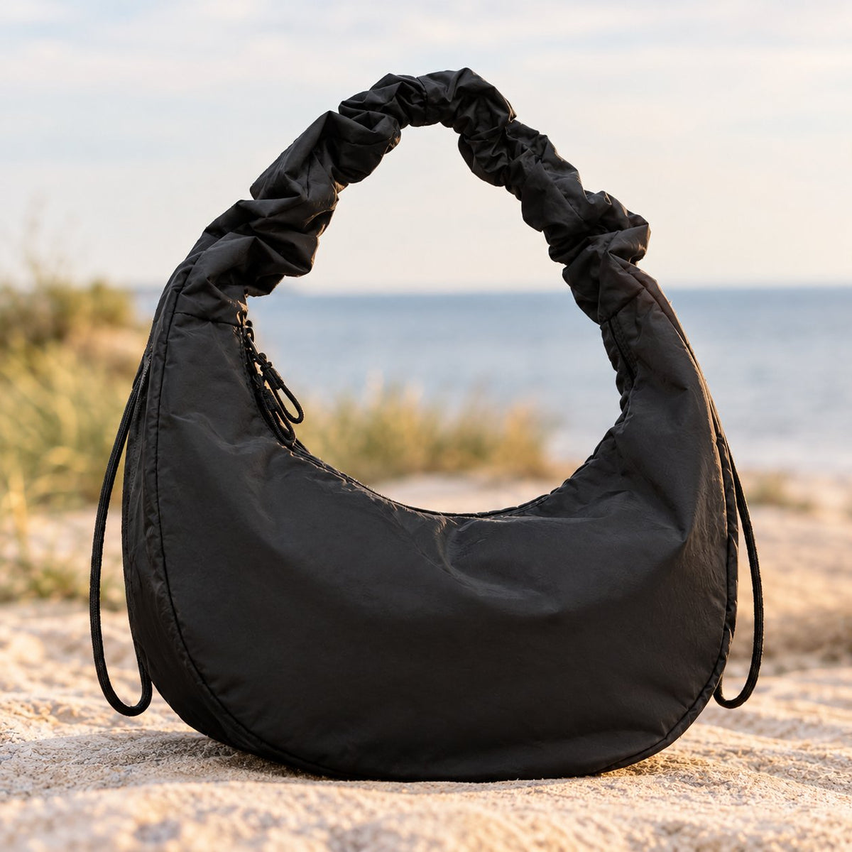 situation — Halvemaan Tas met Ruche-schouderband – 11 liter, vederlicht en waterafstotend