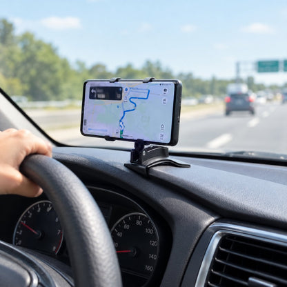 situation — Telefoonhouder 360° met Klem – Dashboard, Zonneklep & Spiegel