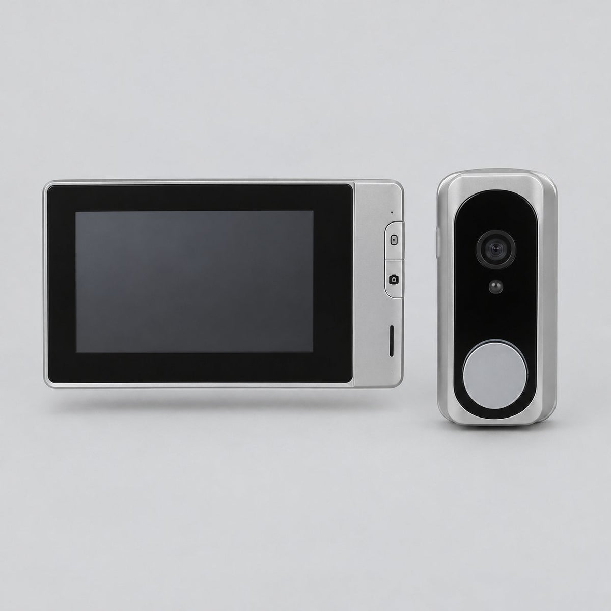 packshot — Draadloze Video Intercom Deurbel – set met binnenmonitor (4,3 inch) en deurbelcamera
