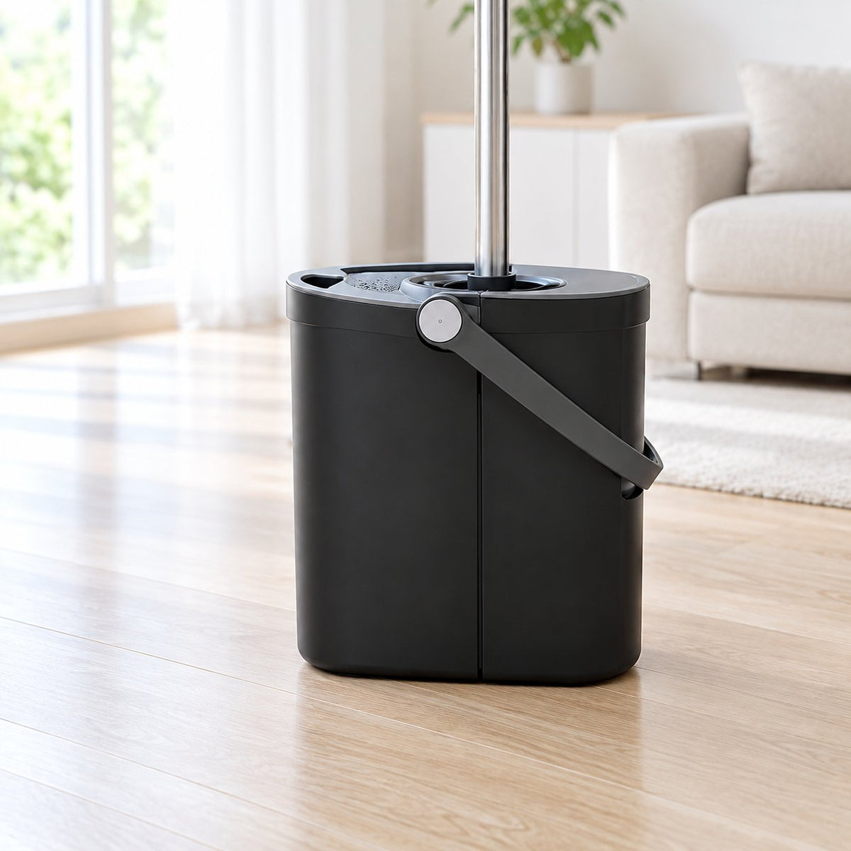 situation — AquaPure™ 3-Kamer Dweilsysteem – Schoon en vuil water gescheiden
