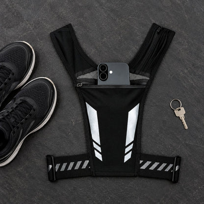 situation — Reflecterend hardloopvest met telefoonhouder