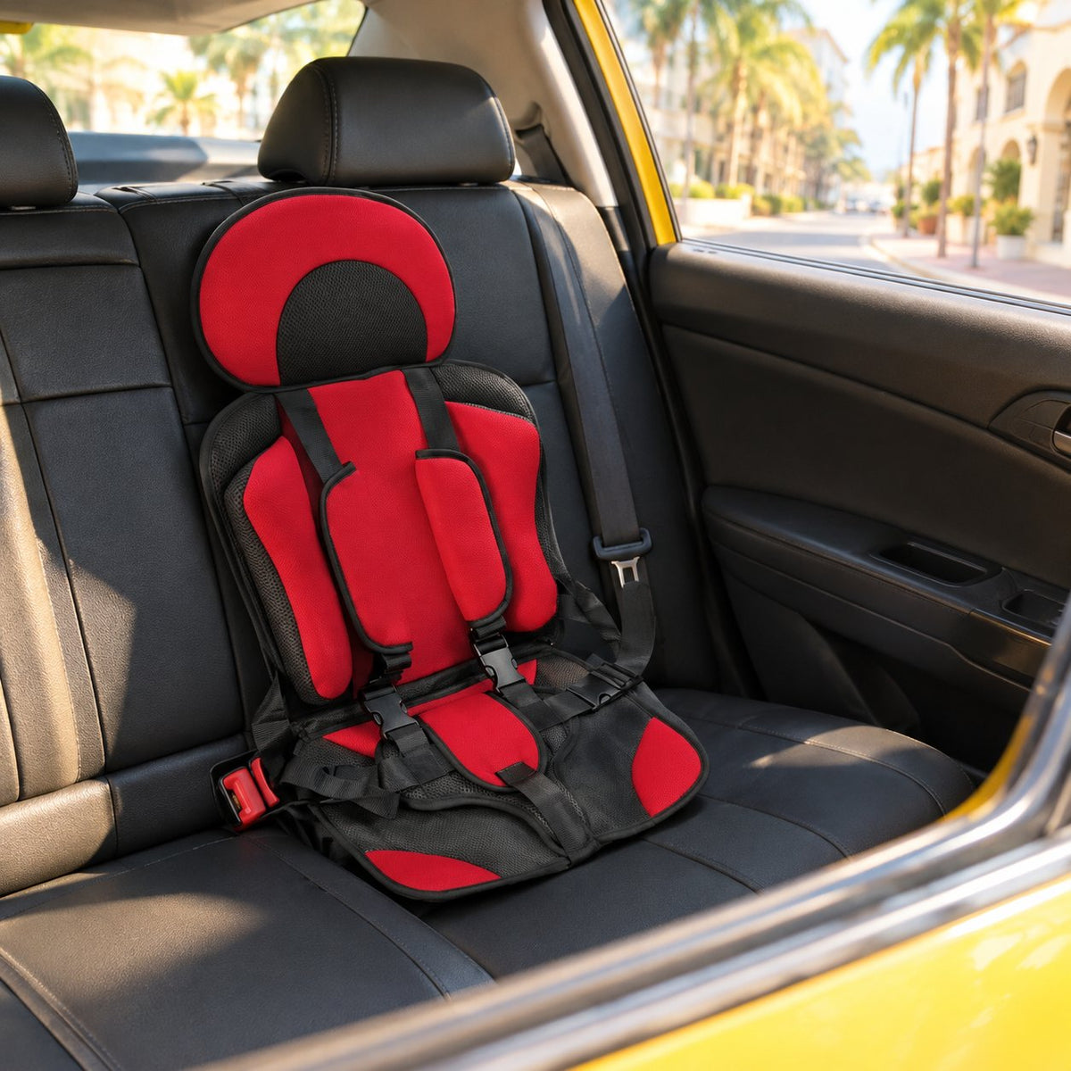 situation — Draagbaar Autostoeltje – Opvouwbaar Kinderzitje met 5-Punts Harnas, Zonder ISOFIX