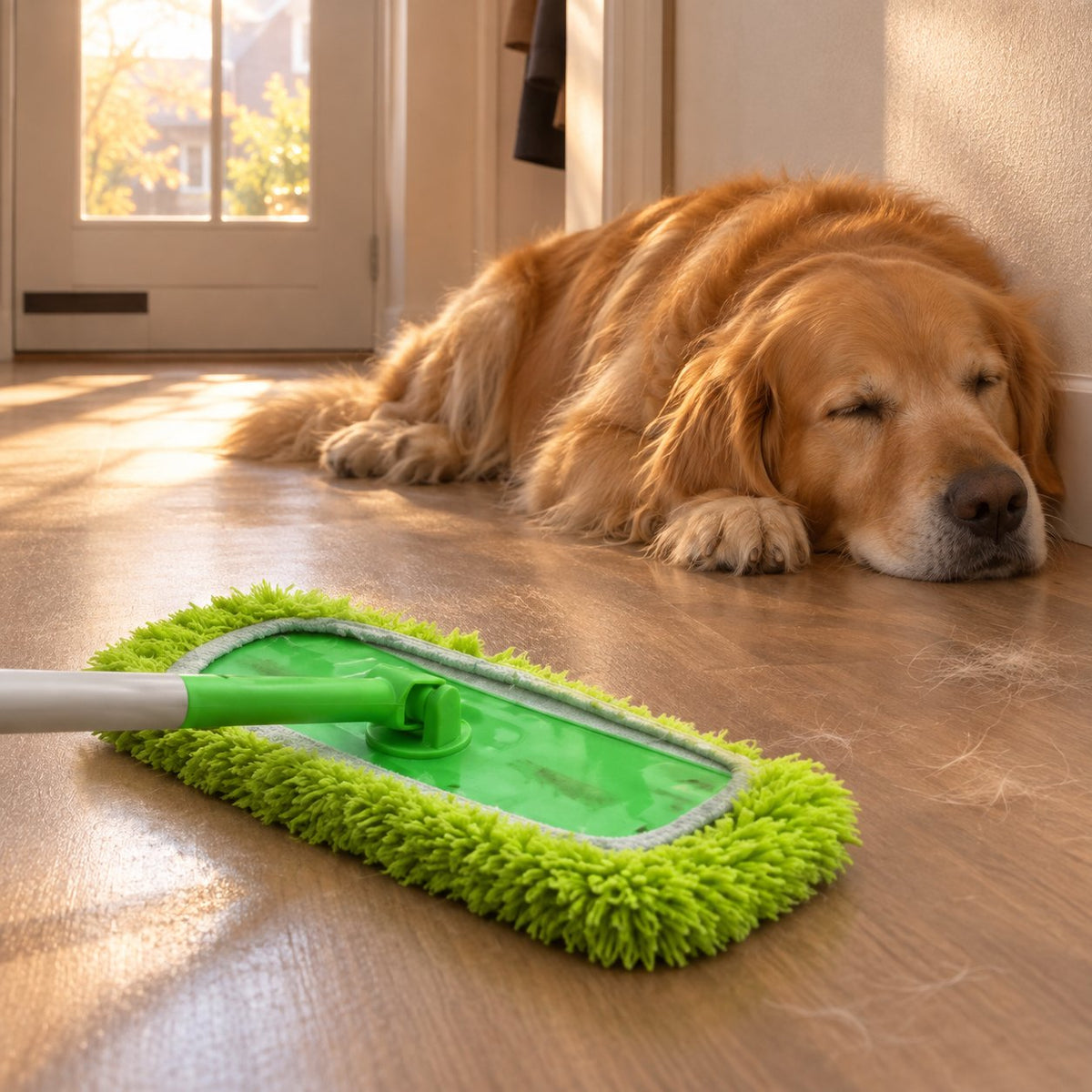 situation — FrisDoek™ – Herbruikbare dweildoek voor Swiffer & vlakmop (25 cm & 42 cm)