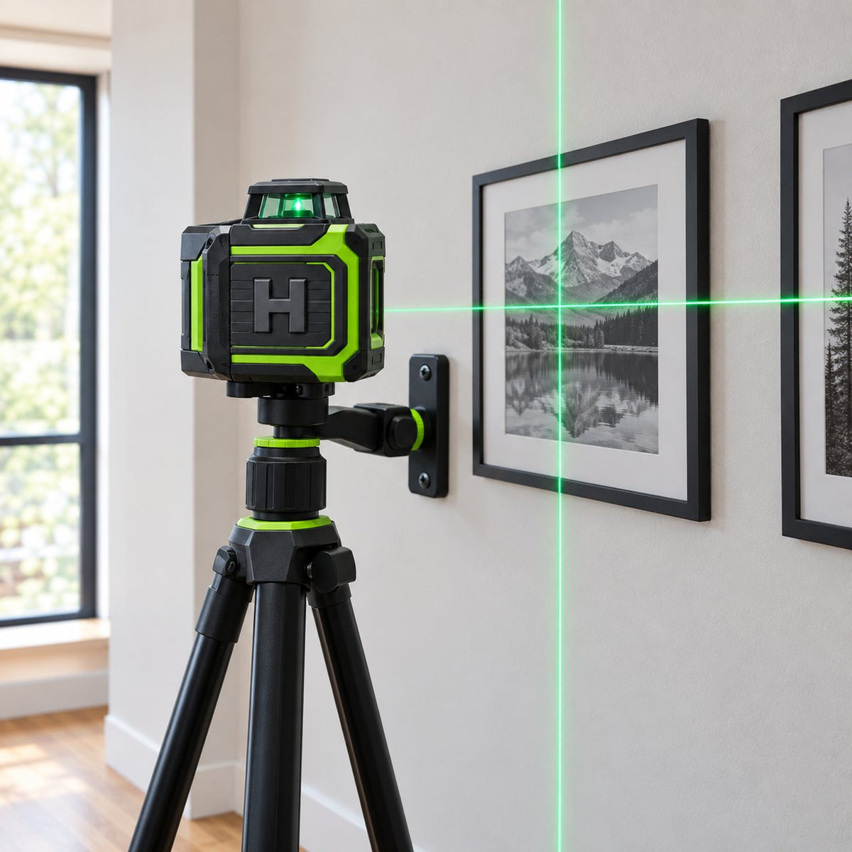 4D zelfnivellerende laser, 16 groene lijnen