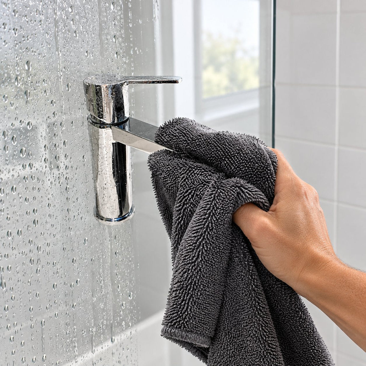 situation — Microvezel droogdoek voor de douche – 40 × 60 cm