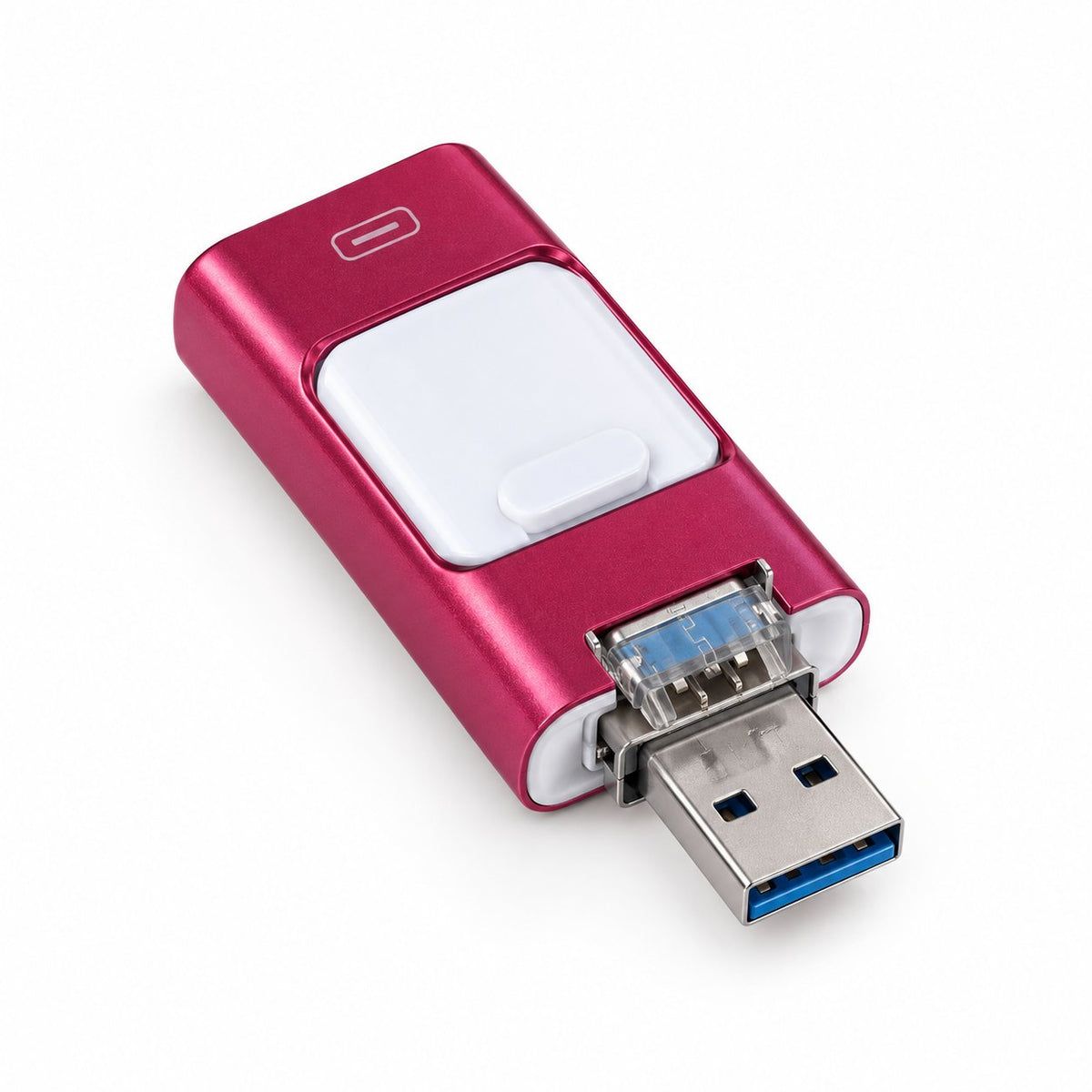 packshot — 4-in-1 USB-stick – Eén stick voor iPhone, Android, USB-C en laptop