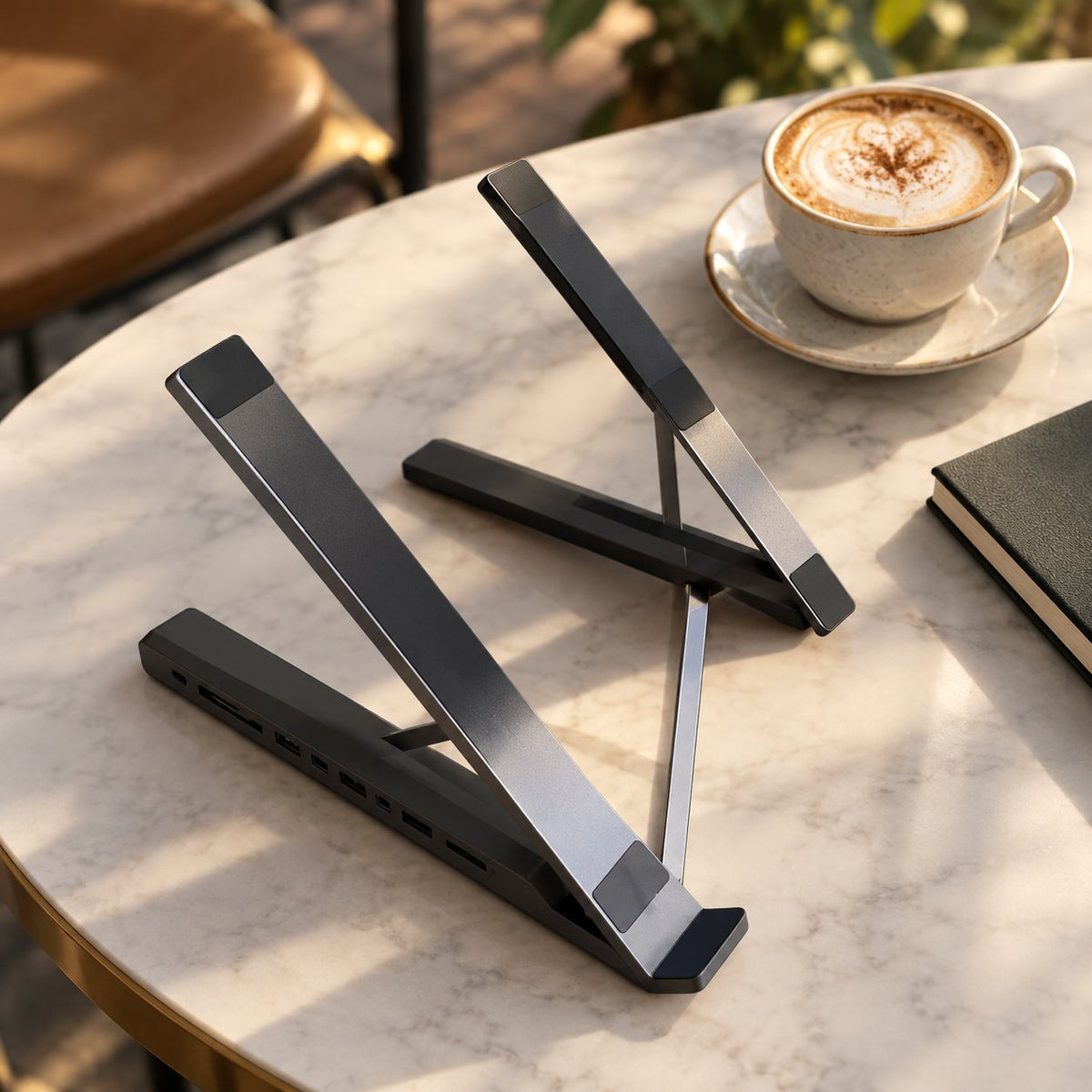 situation — 8-in-1 Laptopstandaard met USB-C Dockingstation