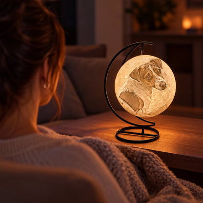 situation — LunaMemo™ – Gepersonaliseerde maanlamp met jouw eigen foto