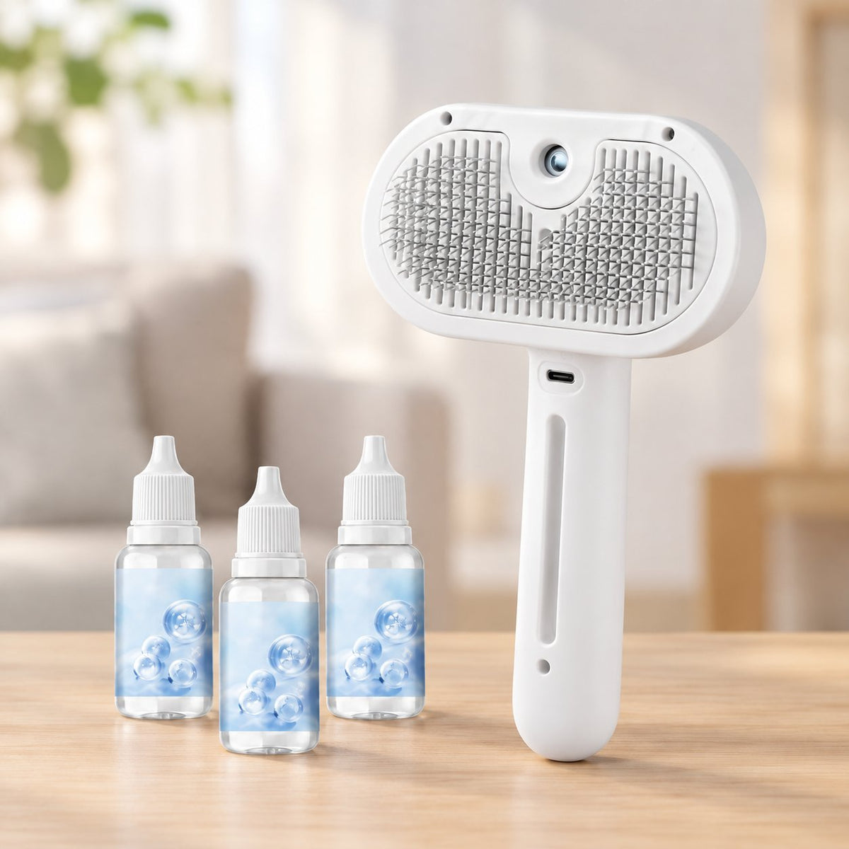 situation — NevelPaw™ Stoomborstel voor Hond en Kat – Koele Nevel tegen Losse Haren