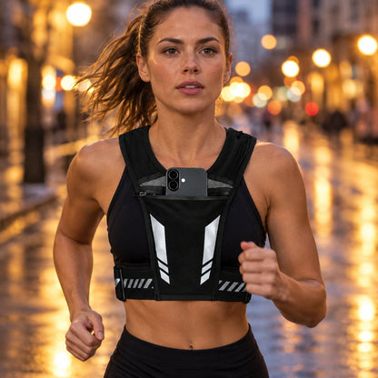 situation — Reflecterend hardloopvest met telefoonhouder