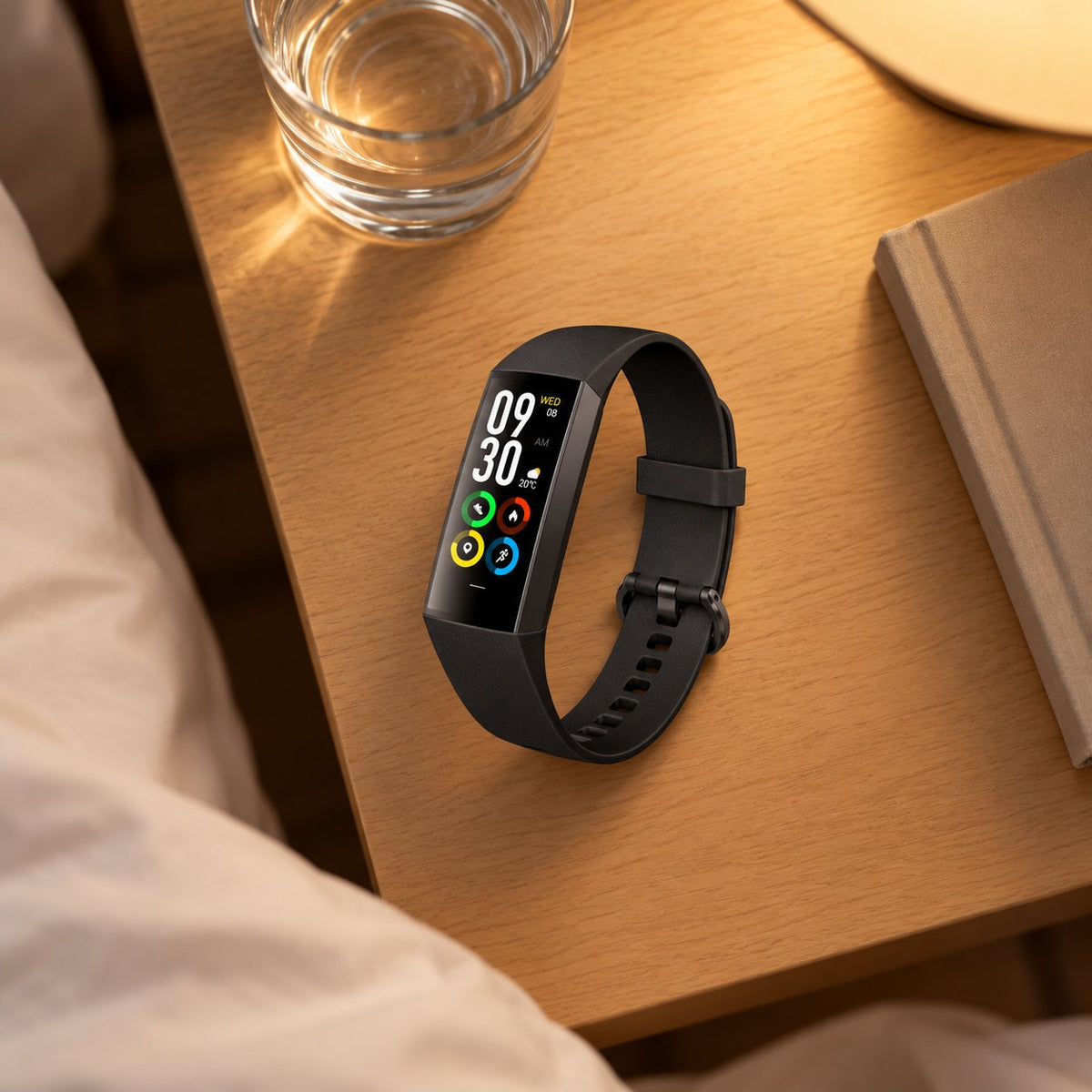 situation — Slanke Activity Tracker Armband – Stappenteller met Verticaal Scherm