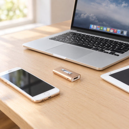 packshot — 4-in-1 USB-stick voor telefoon & computer – 128 GB