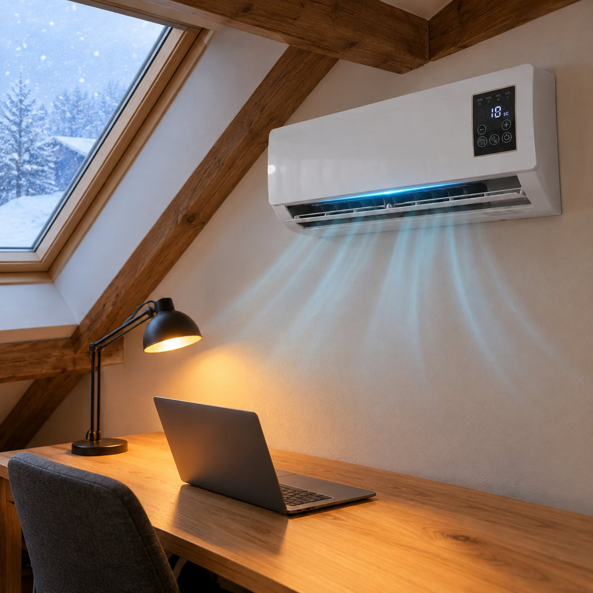 situation — Elektrische Wandkachel met Ventilator – 1800 W, met Afstandsbediening