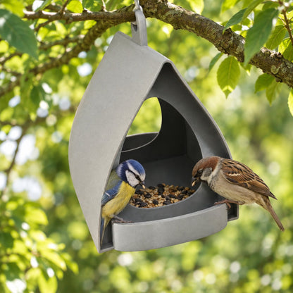 situation — Hangend vogelvoederhuisje met weerbestendig dak