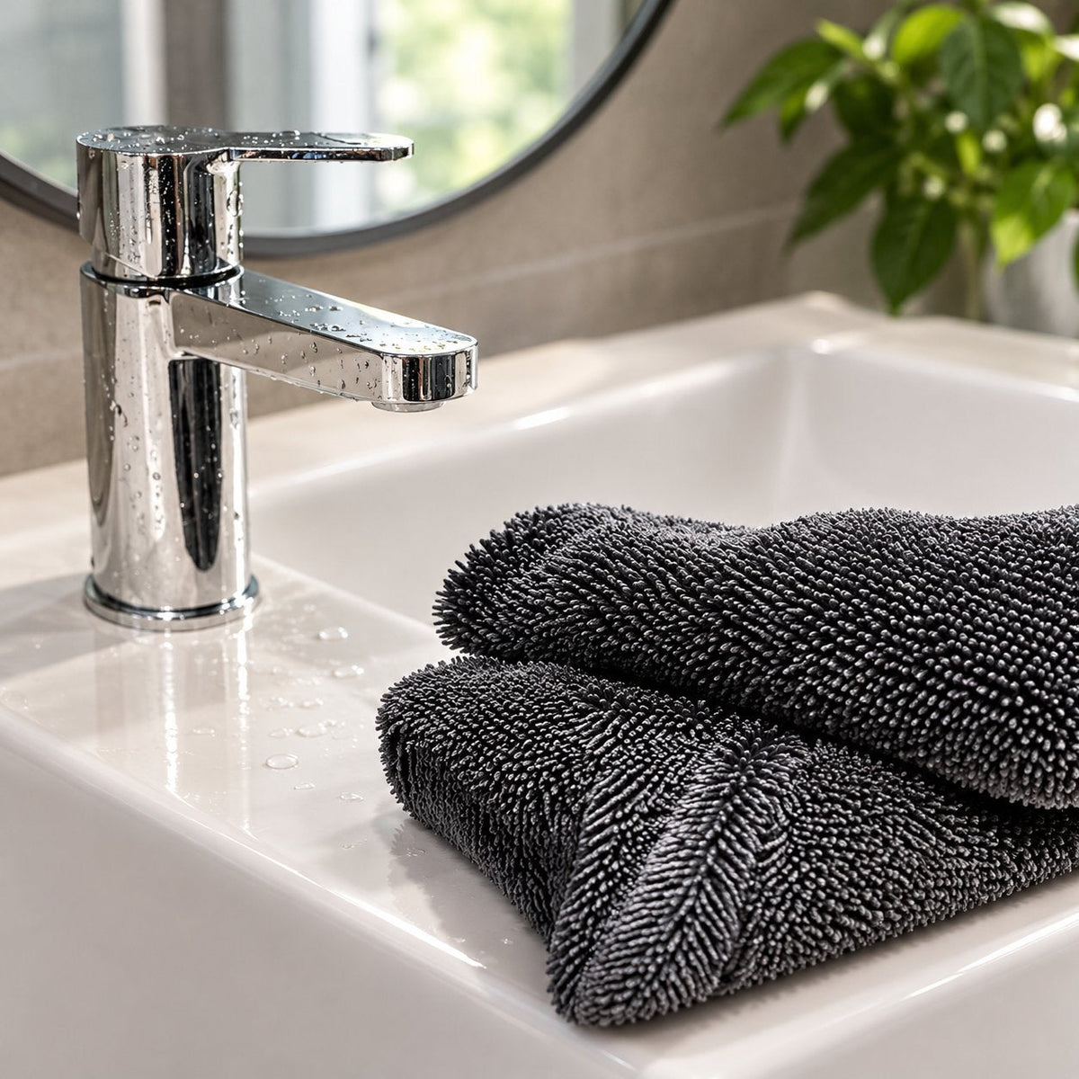 situation — Microvezel droogdoek voor de douche – 40 × 60 cm
