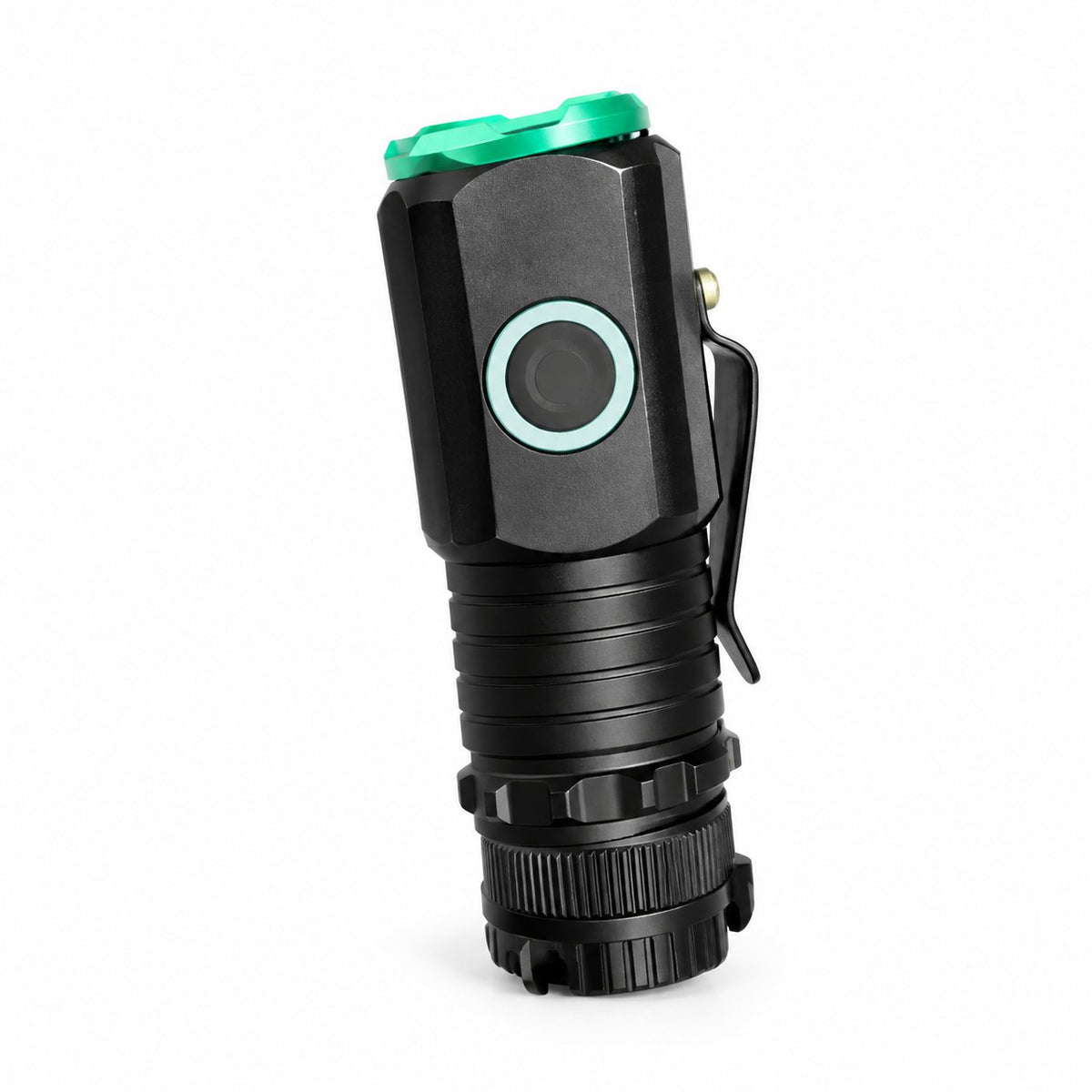 packshot — Compacte Mini Zaklamp – oplaadbaar via USB-C, met magneet en zakclip