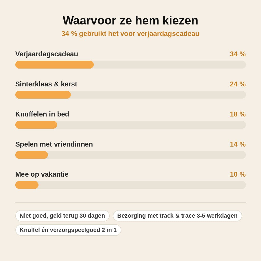 stats — Paardenknuffel met Deken & Verzorgingsset