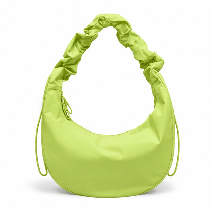 couleur Zeecitroen — Halvemaan Tas met Ruche-schouderband – 11 liter, vederlicht en waterafstotend